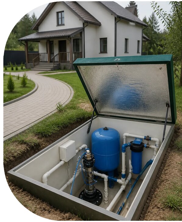 Автономное водоснабжение дома в Белгороде от 155805 р. | АПаруса-Блг
