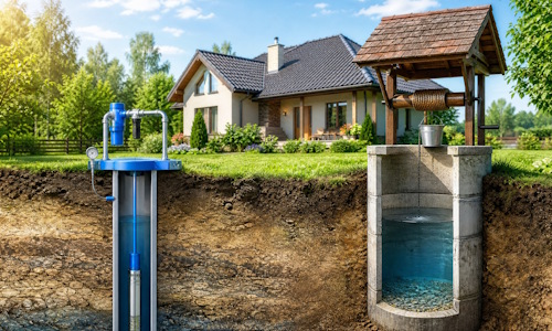 Автономное водоснабжение загородного дома Белгород: скважина или колодец 